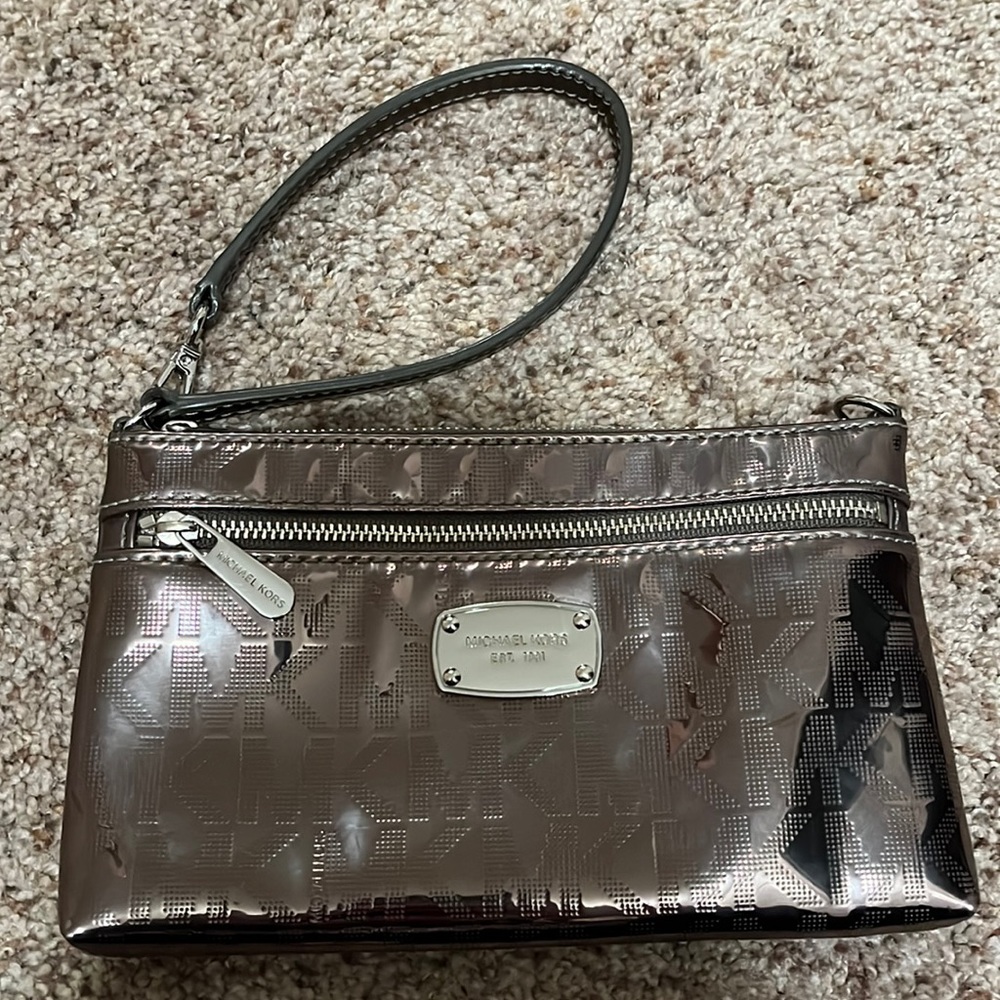Silver Michael Kors Wristlet